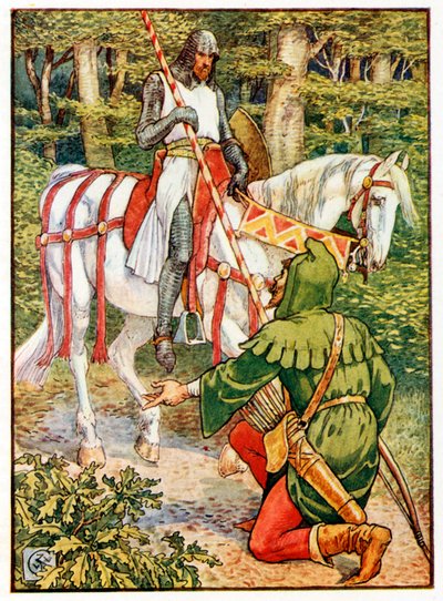 Lyttel John et le Chevalier - Walter Crane